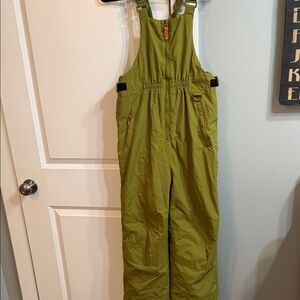 Amazon Essentials Olive Green youth ski snow bib Outerwear overalls size 12 XL
